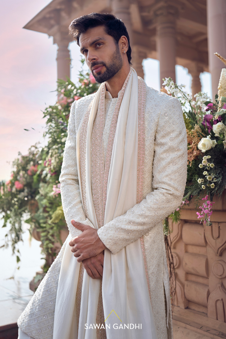 THREADWORK JAAL SHERWANI