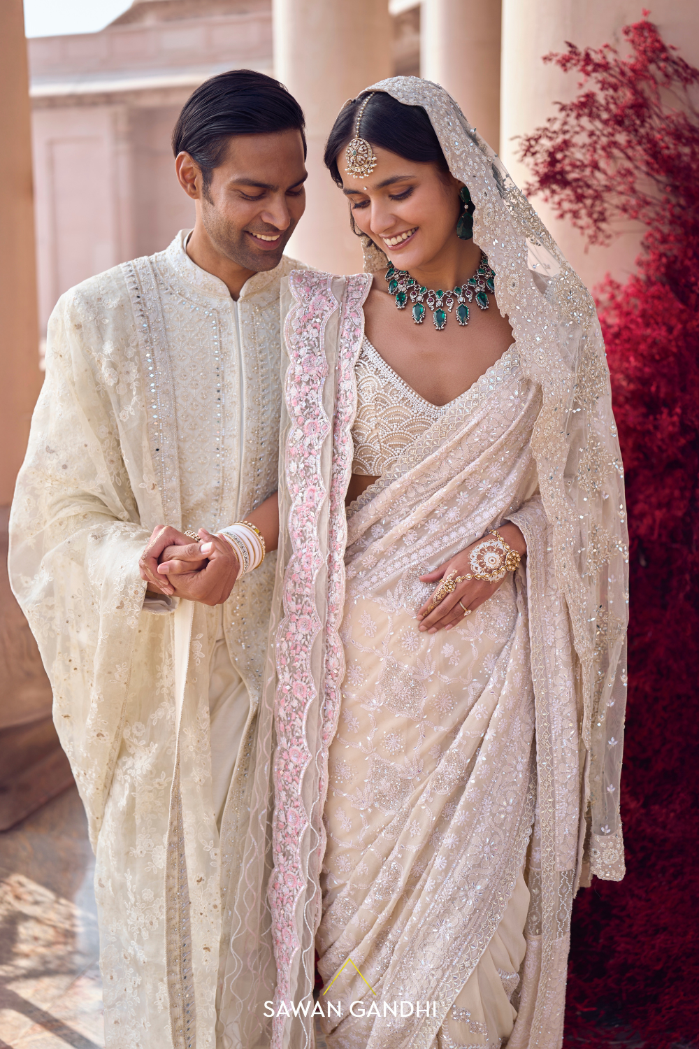 IVORY TEEN PATTI SHERWANI