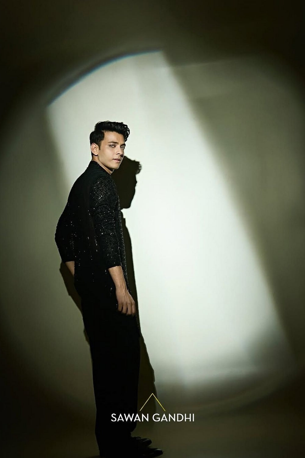Vishal Jethwa in Black Chikankari Kurta