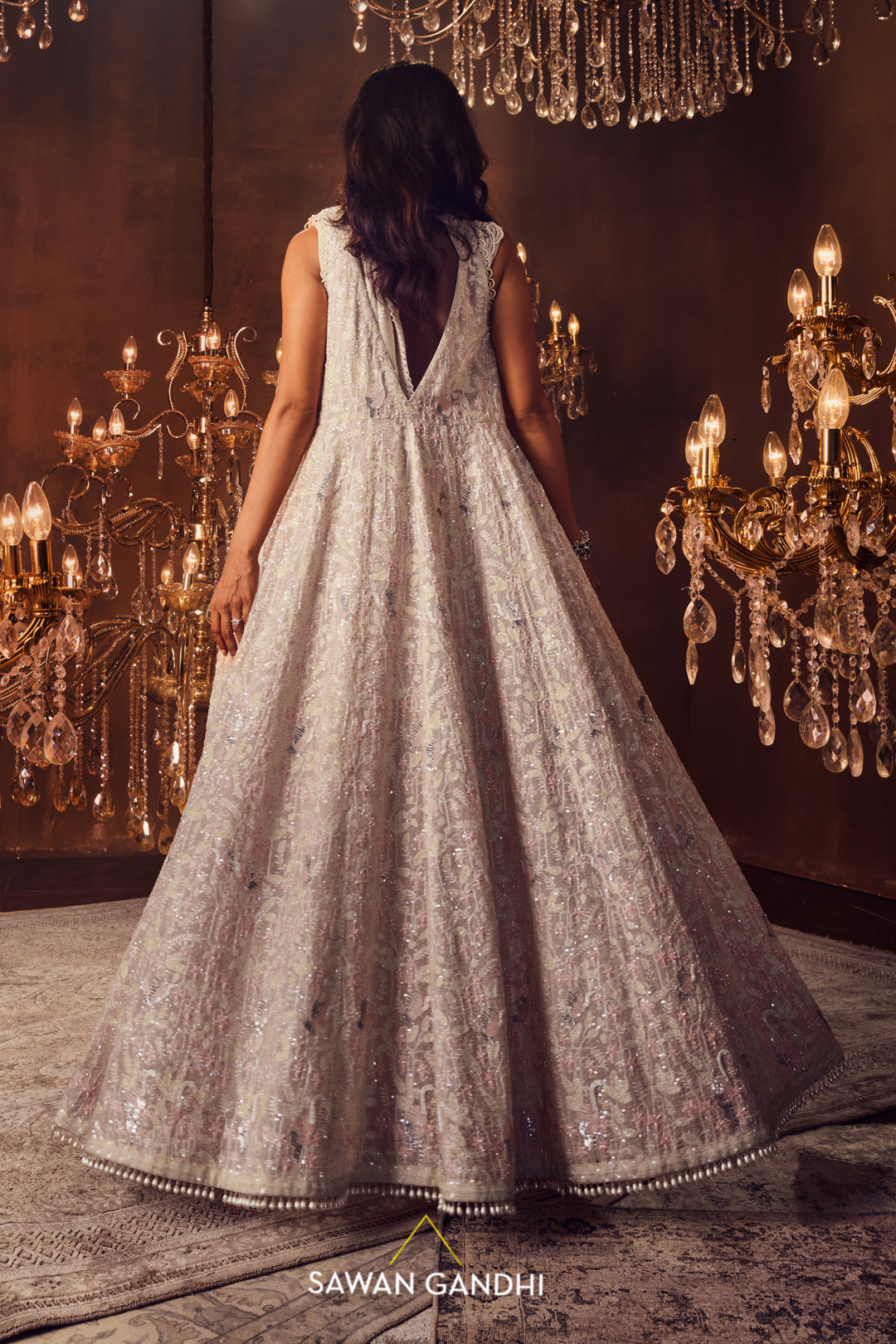 Ivory swan cape