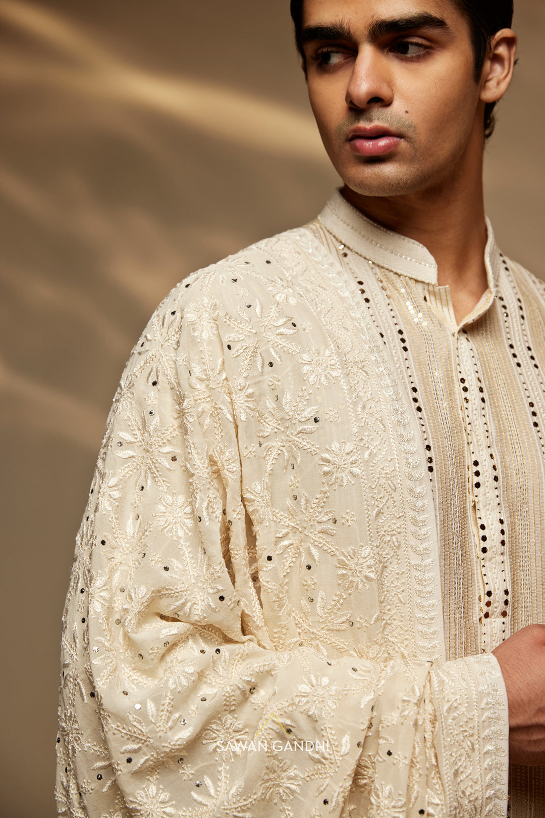 Chikankari stole