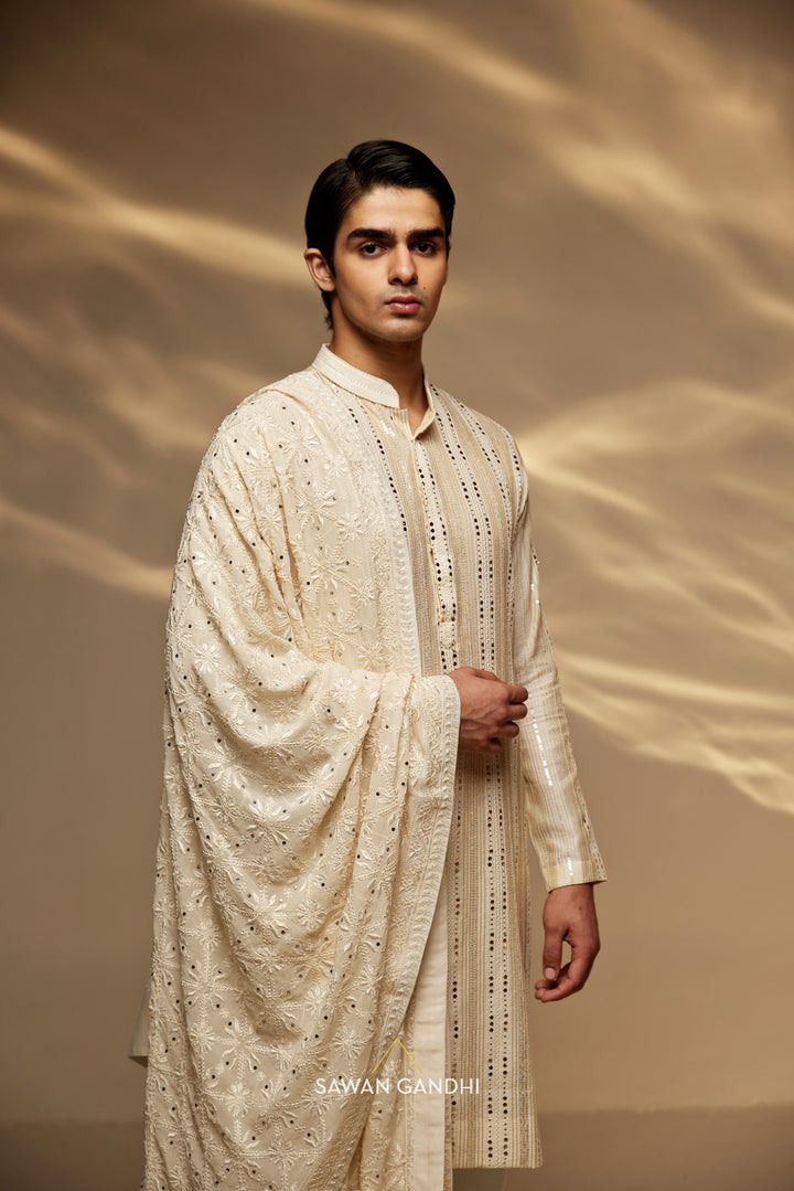 Chikankari stole